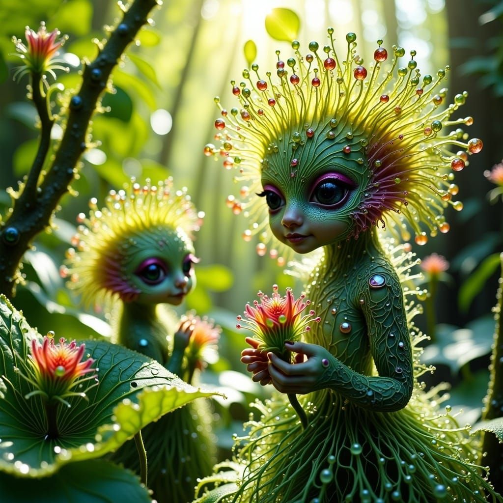 Exquisitely Beautiful Crystal Goddesss with Twins