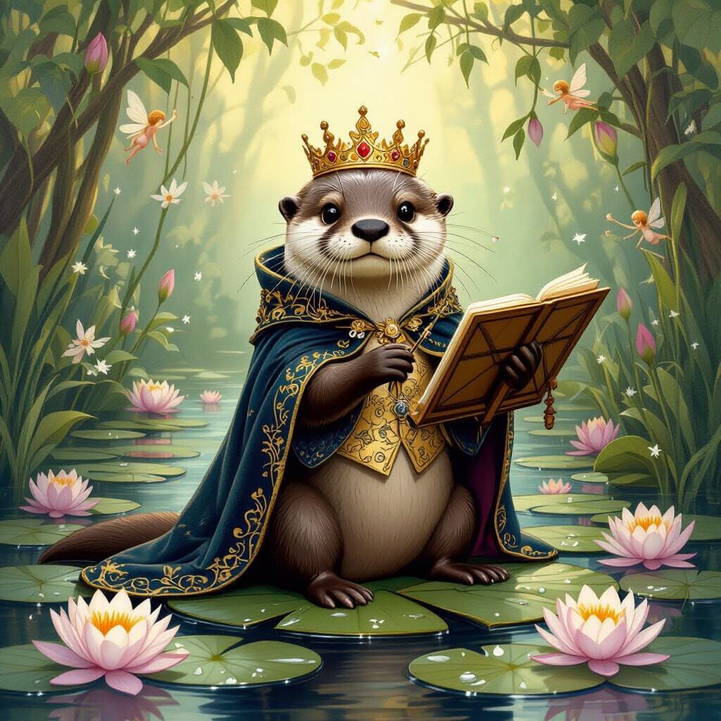 Otter Conducts Symphony in Hidden Grove