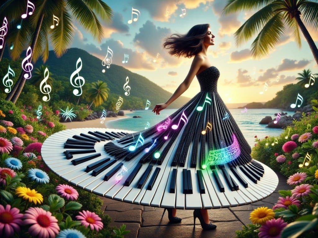 Serene Cyberpunk Dreamscape