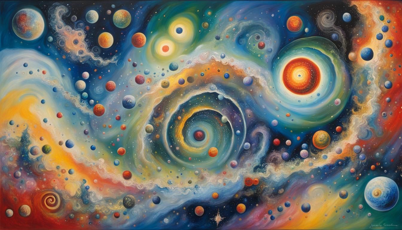 Colorful Protostar Cluster in Chagall Style