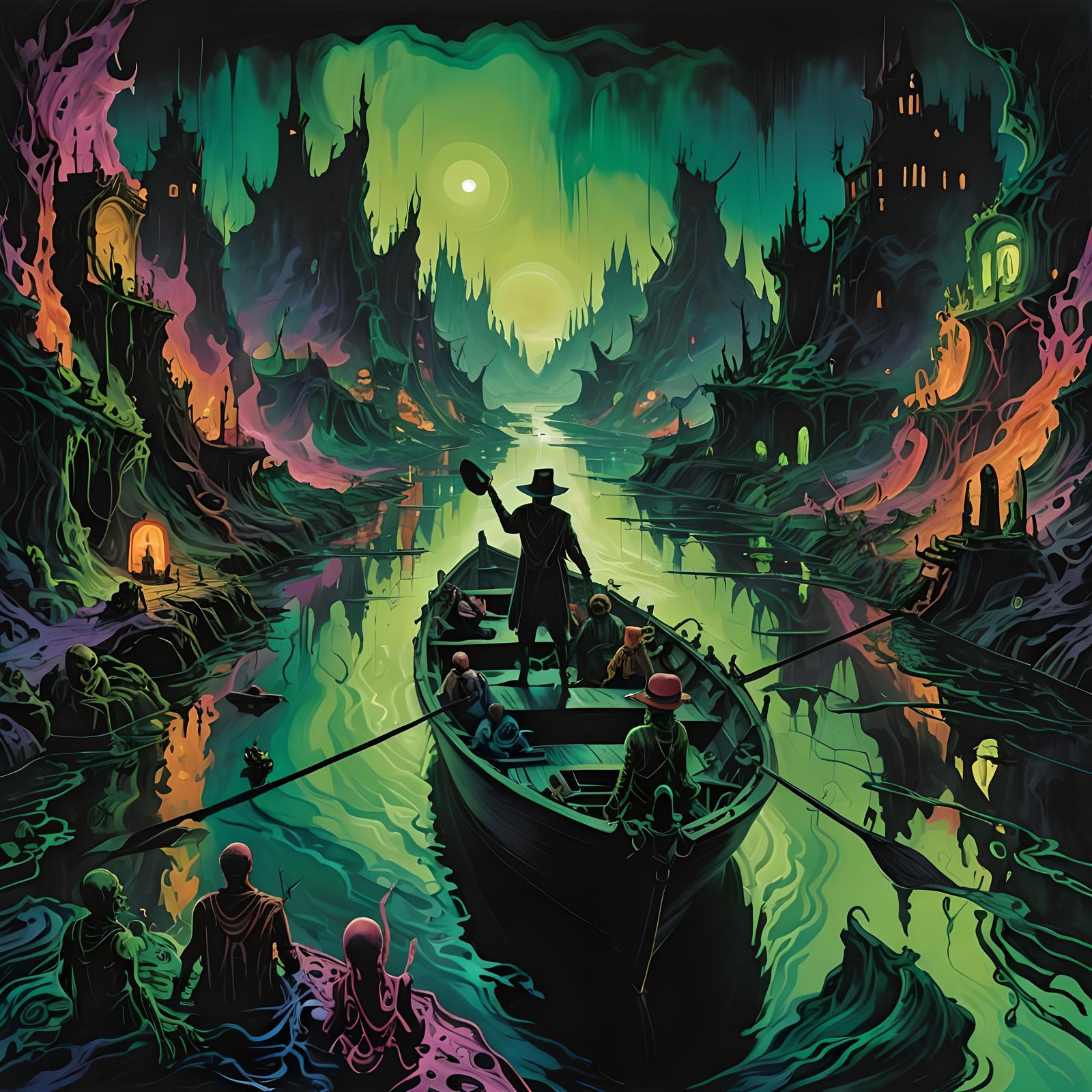 Surreal Voyage Down the River Styx