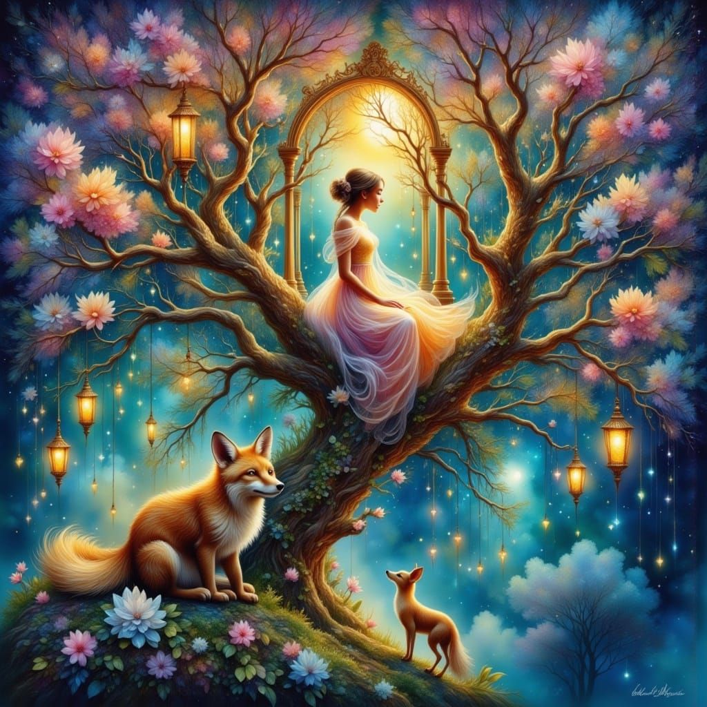 They kept her company, through moonlight and stillness