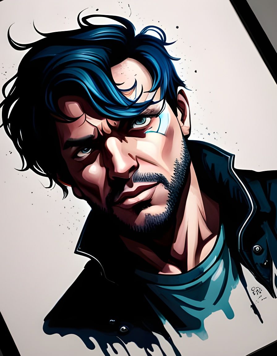 Silco Portrait in Arcane's Watercolor Style