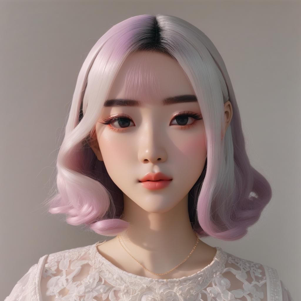 Aesthetic Shiro Lolita AI Image