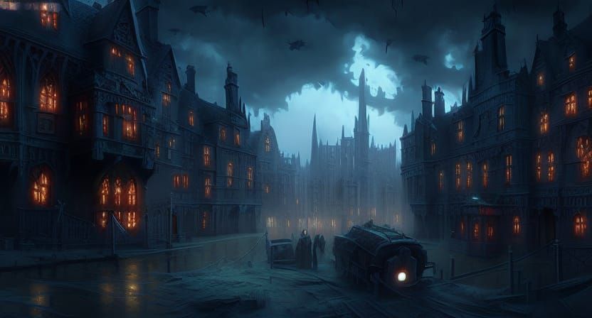 Victorian London Ruined by Eldritch Creatures