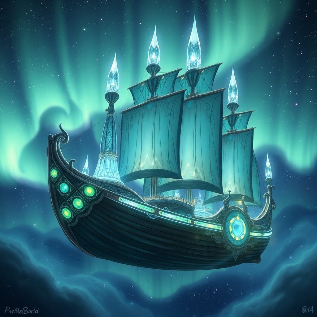 Ethereal Ayleid Ship in Celestial Splendor