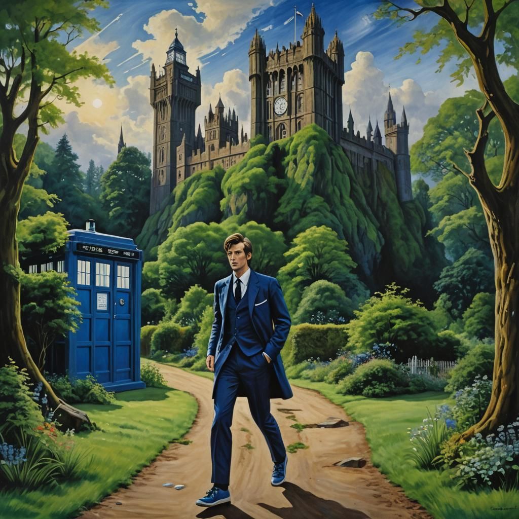 Doctor Who Dark Fantasy Art: Tenth Doctor's Arrival
