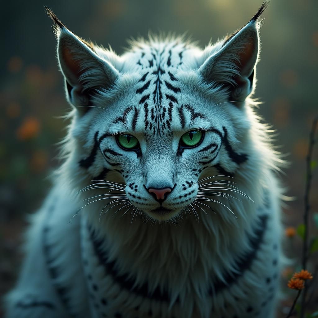 Majestic Tabaxi: Kethra Moonshadow in Mythical Landscape