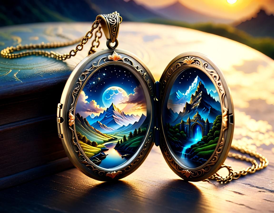 Ancient Locket Reveals a Magical Landscape