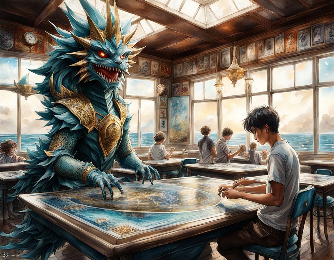 Yu-Gi-Oh in Wasteland, Studio Ghibli Style