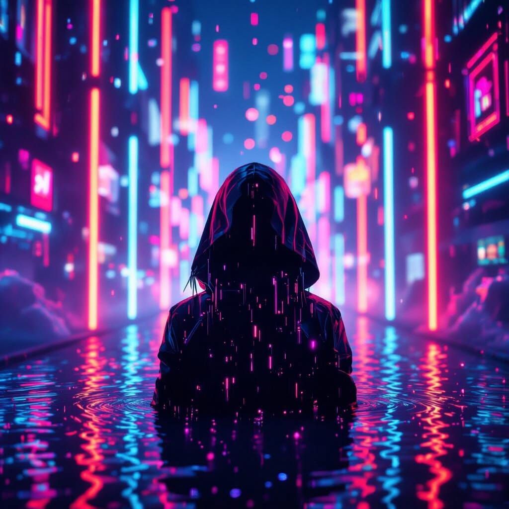 Neon Lights in a Cyberpunk Future
