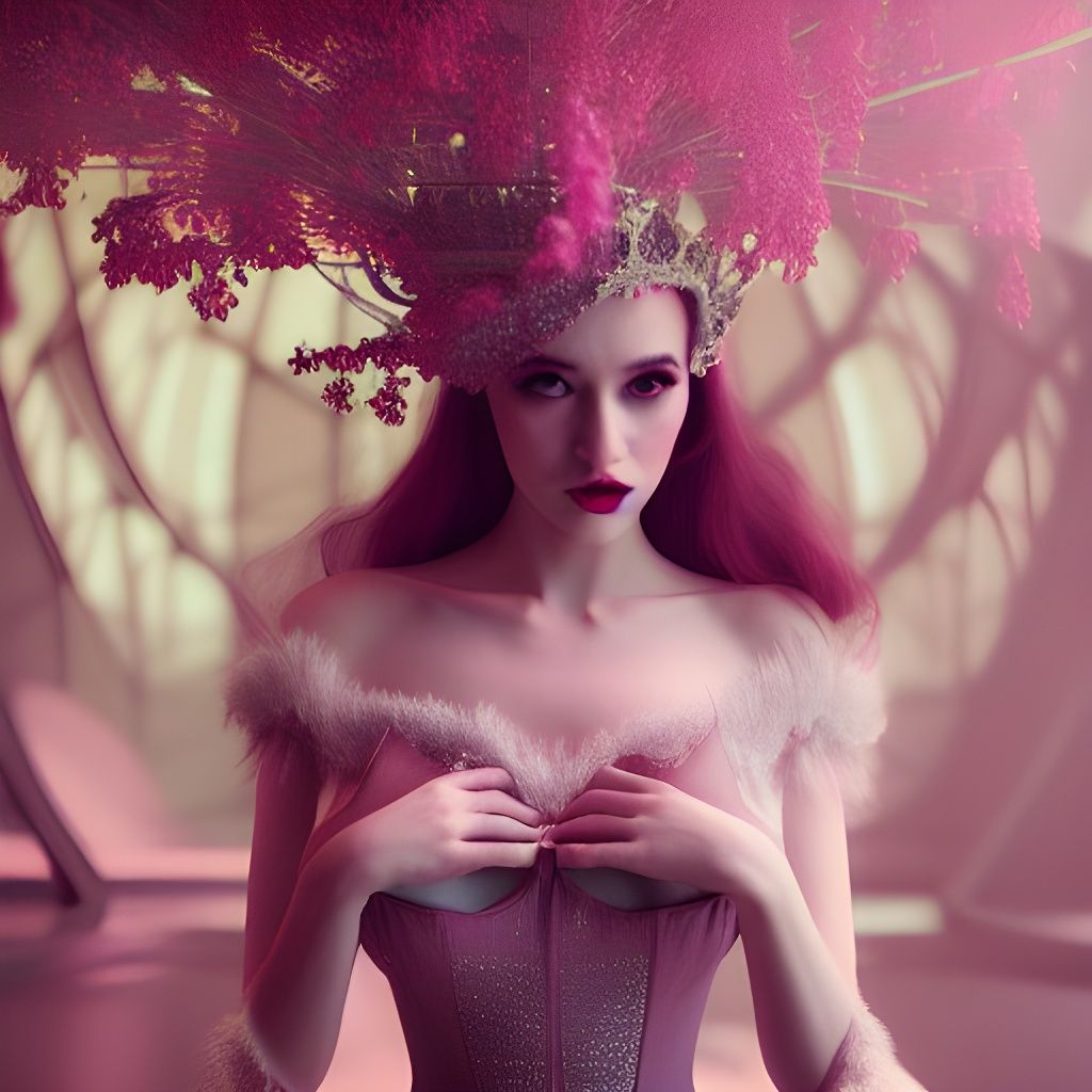 Fairytale Princess Editorial Fashion Photoillustration