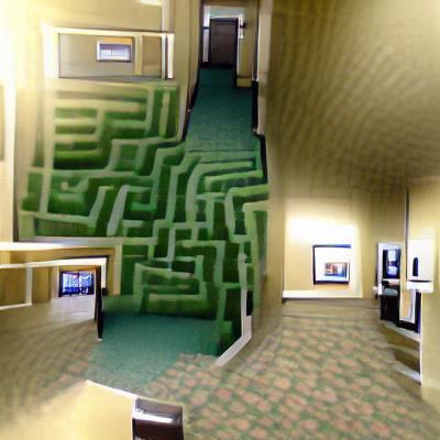 Abstract Maze-Like Foyer Design