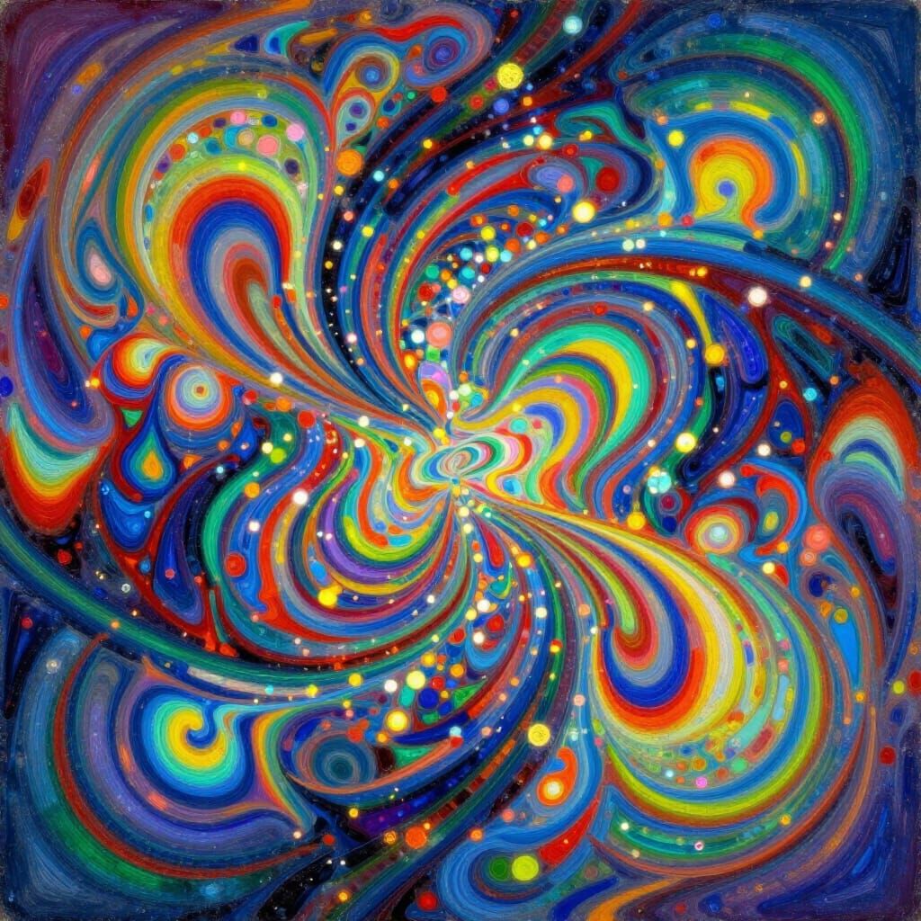 Prismatic Colors Explode in Cosmic Dance