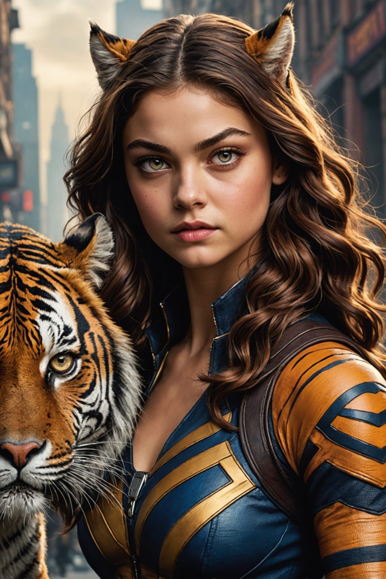 Marvel's Tigra: Cinematic Portrait of a Tiger Woman
