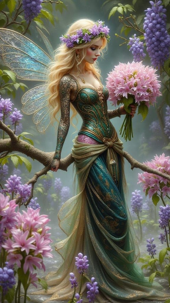 Mystical Fantasy Landscape Generated by AI