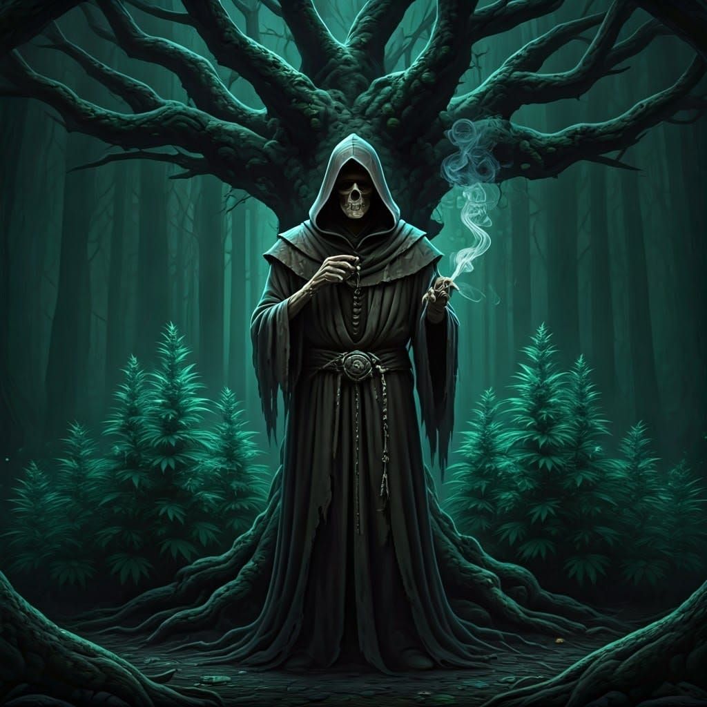 Surreal Mystic Blends Necromancy with Bioluminescent Botany ...