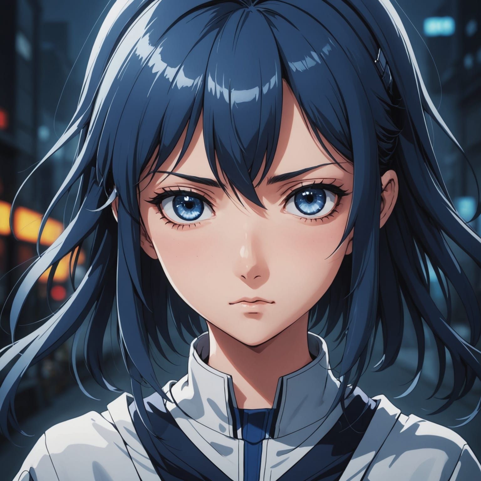 Anime Goddess with Haunting Gaze