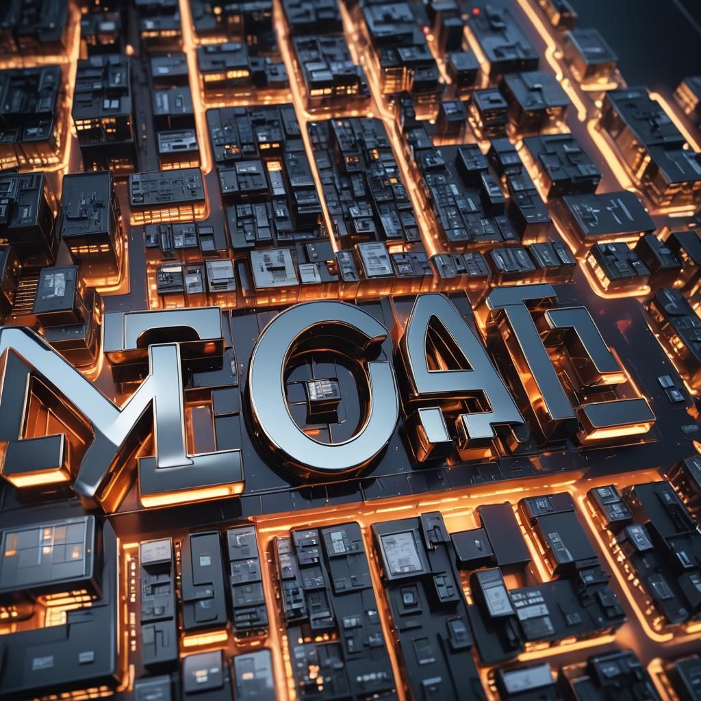 Glossy Metal Font in Cinematic 3D Design