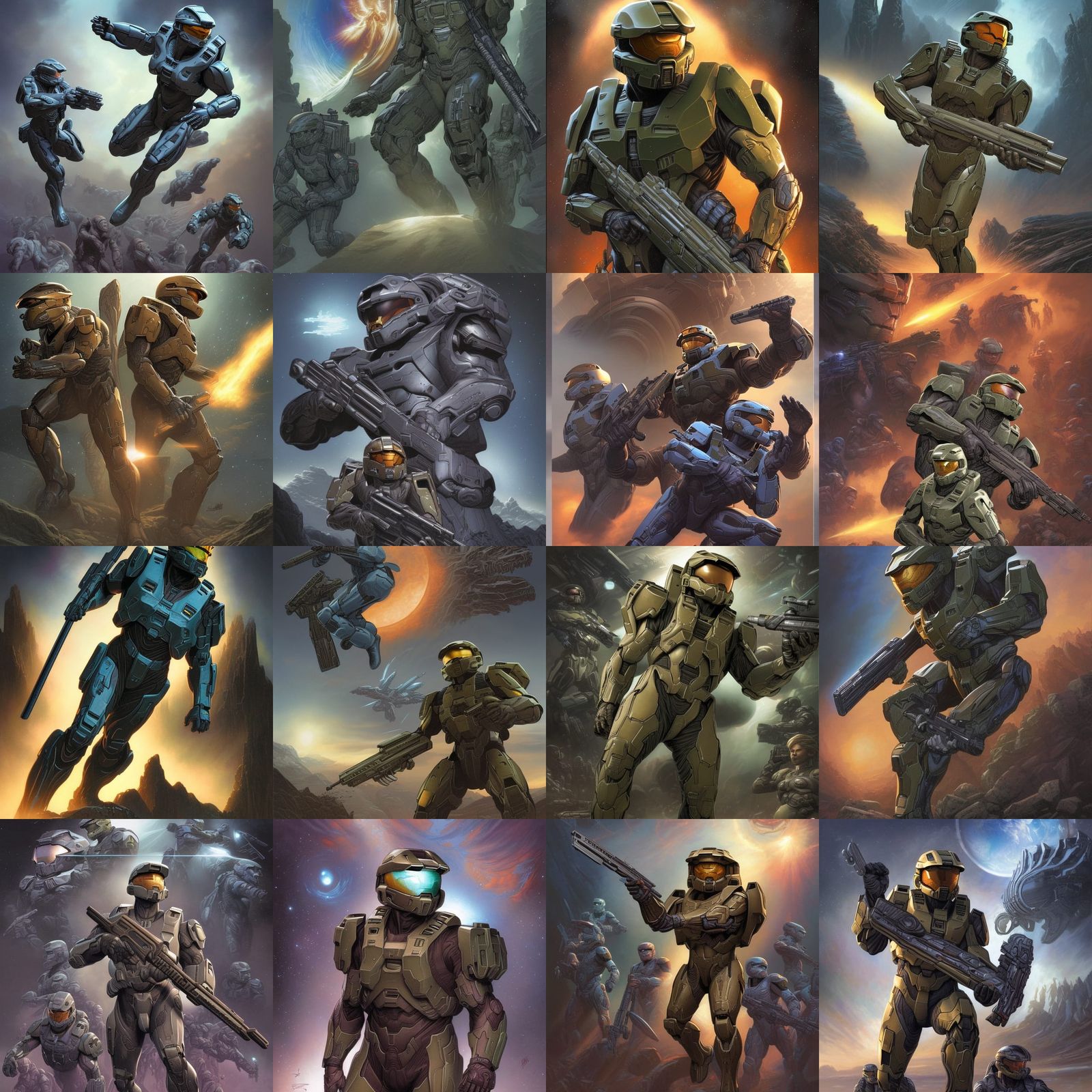 Halo Comic Book Art by Brooks and Mumford