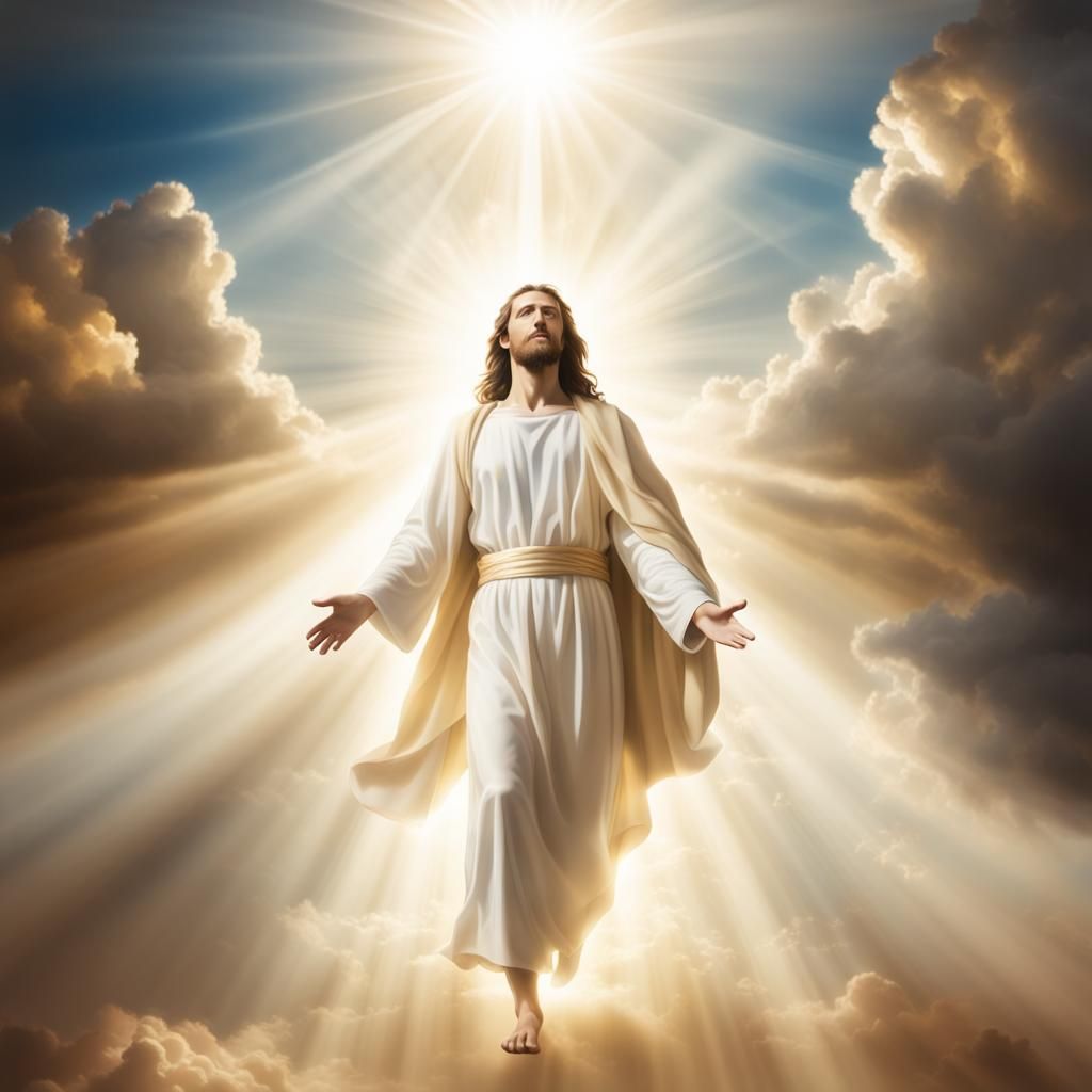 Jesus Leads Heavenly Host at Armageddon