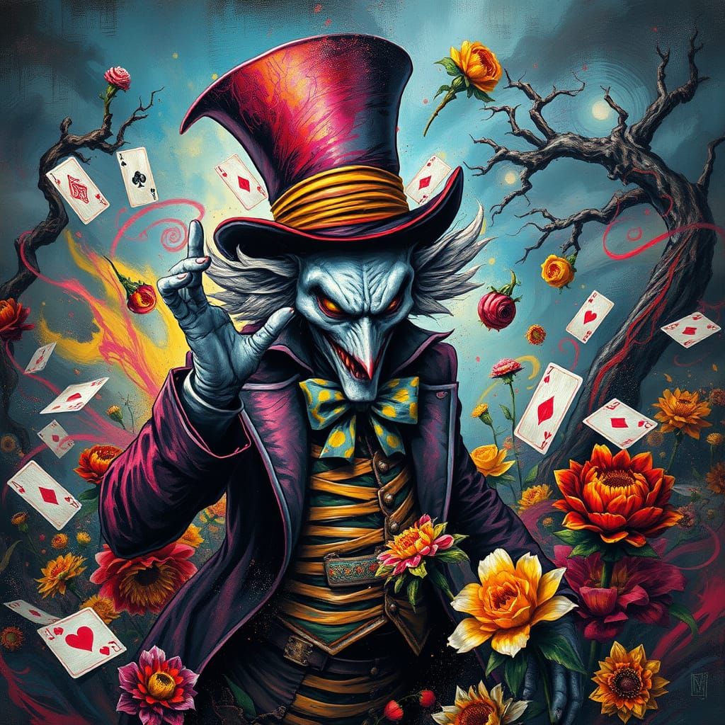 Villainous Mad Hatter Unleashes Chaos on Wonderland