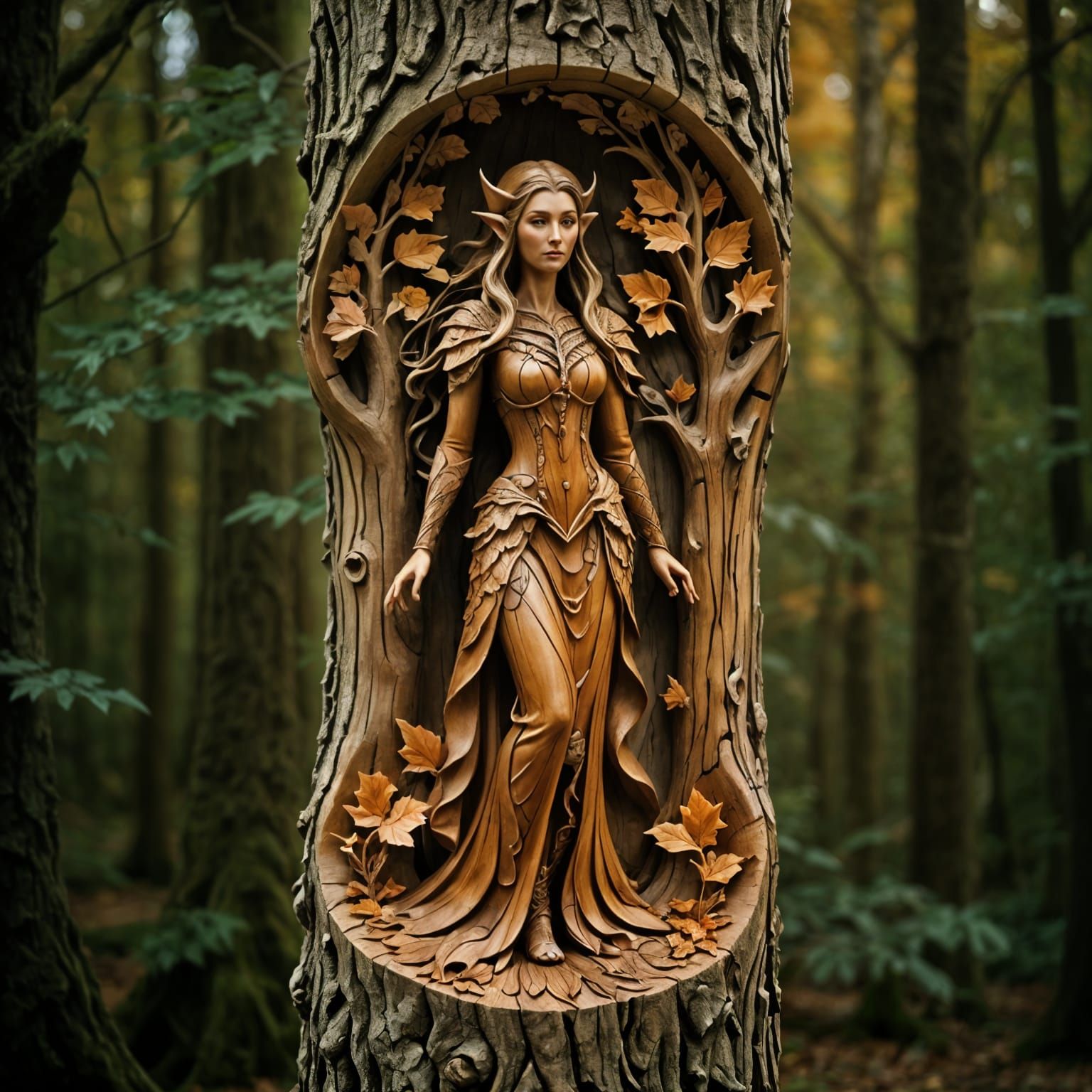 Woodland Elf Carving