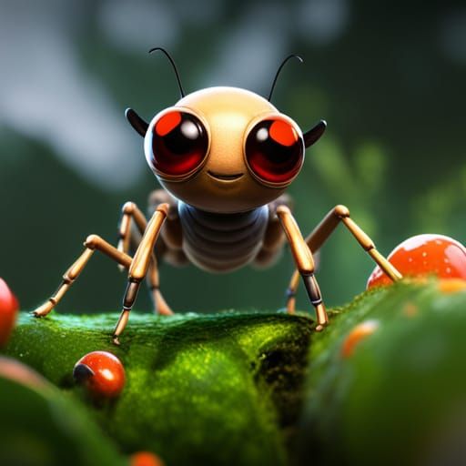 Cute friendly insect 🌱🐜