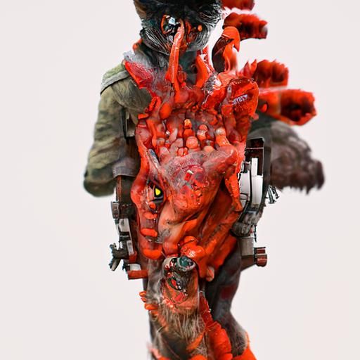 Cyber Dragon in Digital Matte Painting, 8K