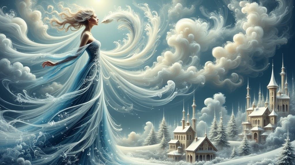 Snow Queen's Icy Breath Engulfs Village