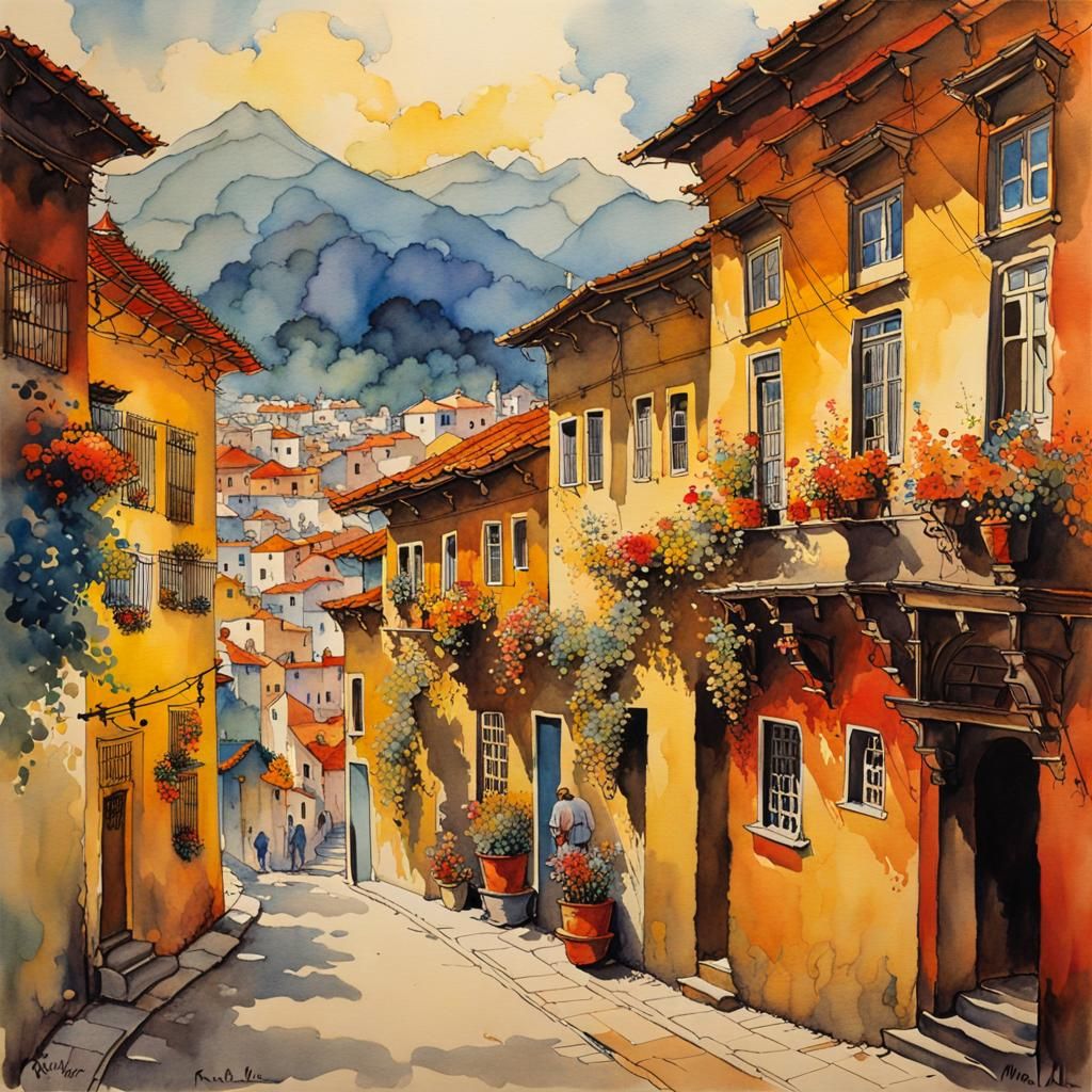 Lima Children's Charity in Watercolor Style