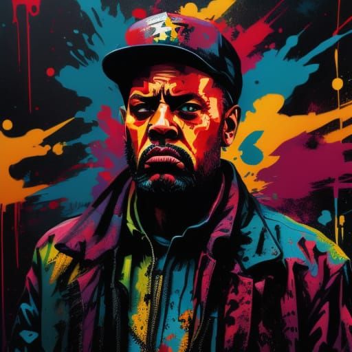 Judge Berates Protester in Gritty Urban Street Art