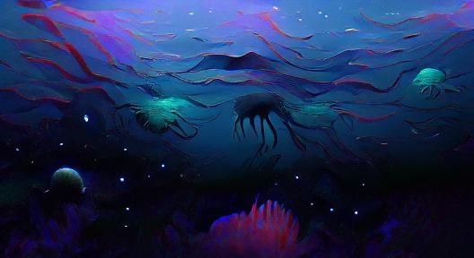 AI Generated Deep Sea Landscape