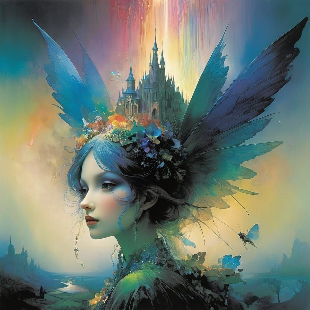Enchanting Rainbow Fairy Art in Distinct Styles