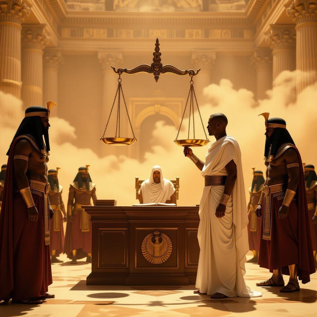 Roman Magistrate Oversees Forged Justice in Ancient Egypt