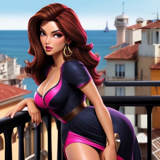 Brazilian Goddess in Sultry Evening Attire