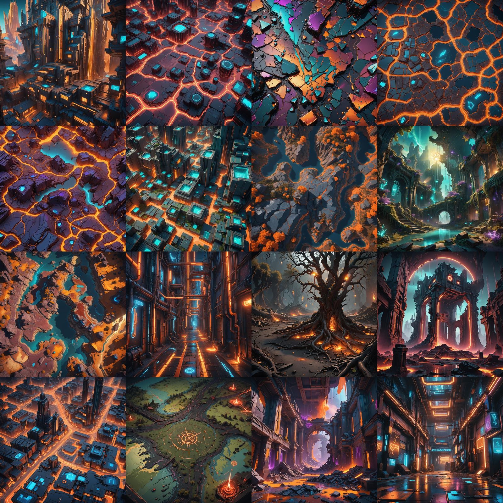 Valorant Map Radianite Spill: Detailed Matte Painting