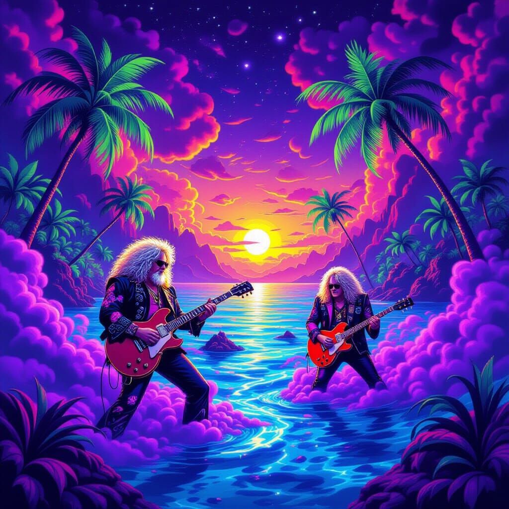 Psychedelic Island Concert in Roger Dean Style
