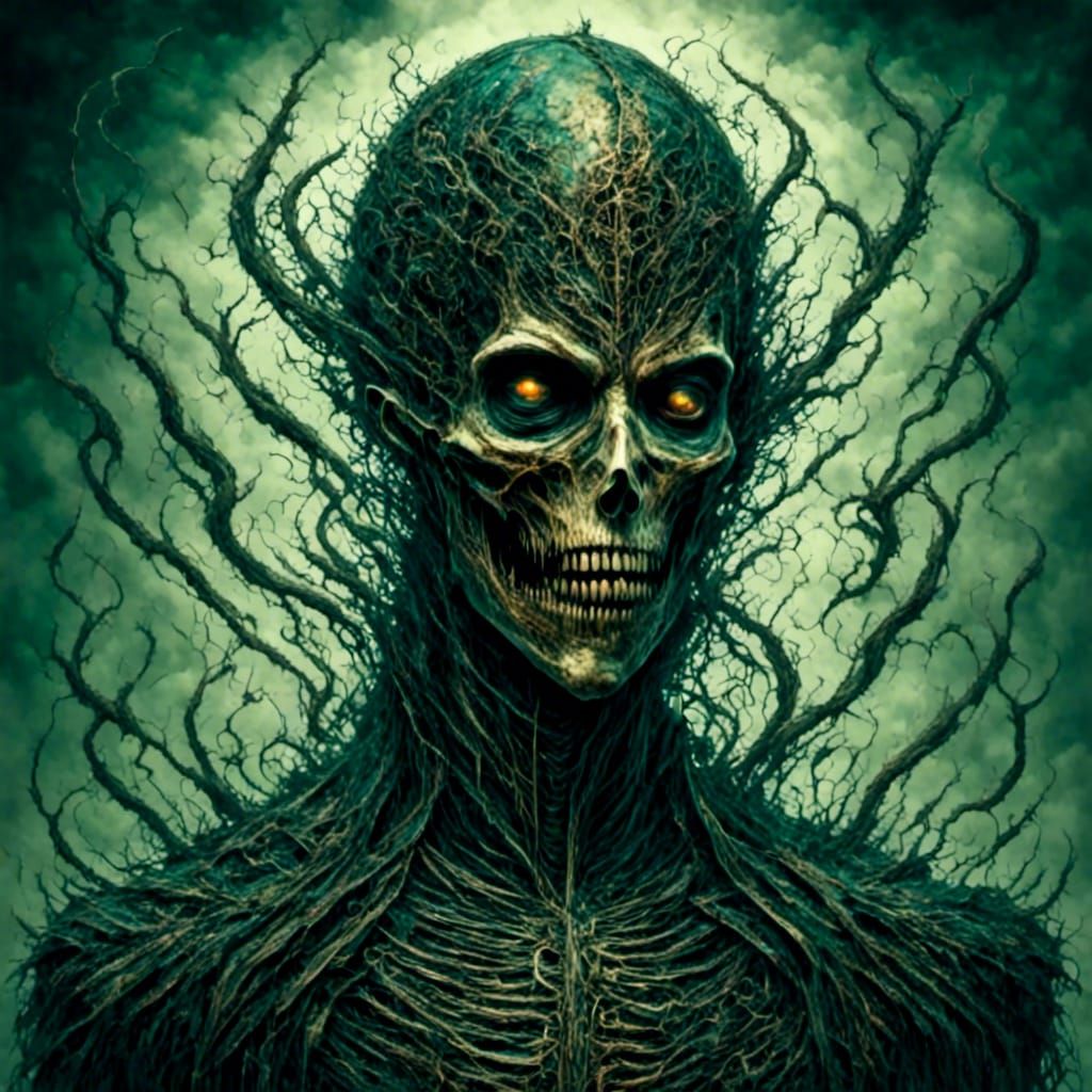 Terrifying Spectral Figure Emerges from the Shadows