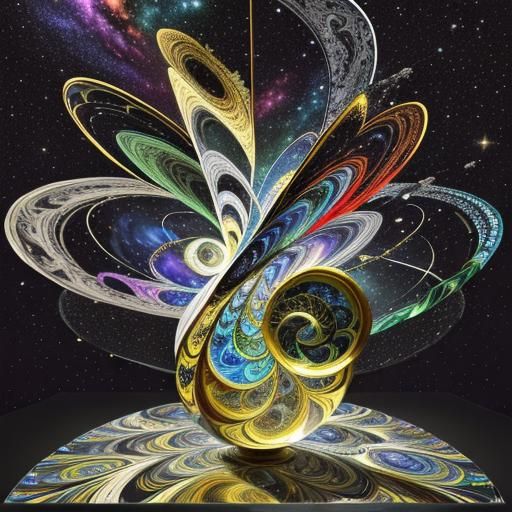 Distorted Galaxies and Comets in Mathematical Style