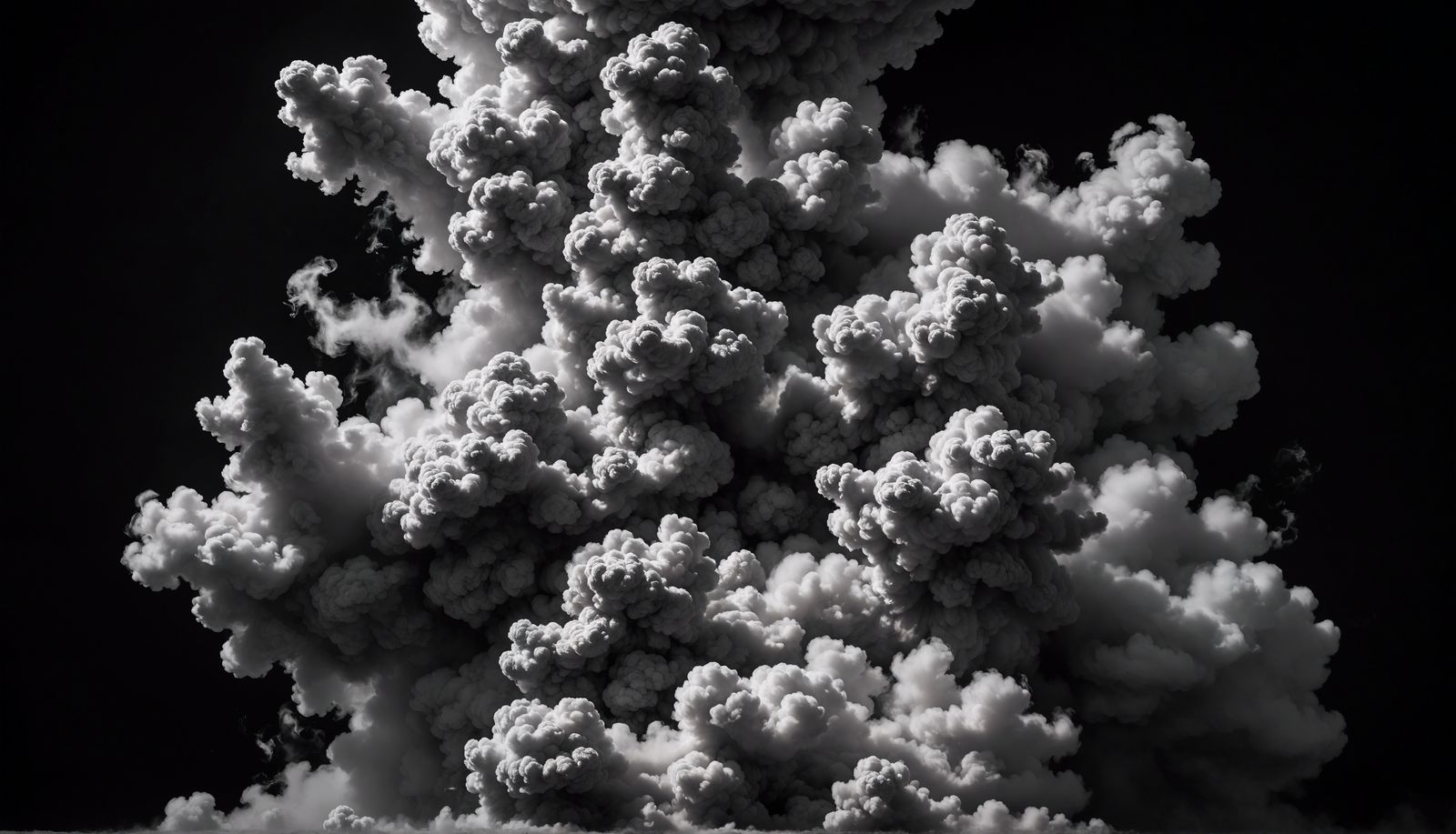 Monochrome Vapor Smoke Wallpaper in 32k
