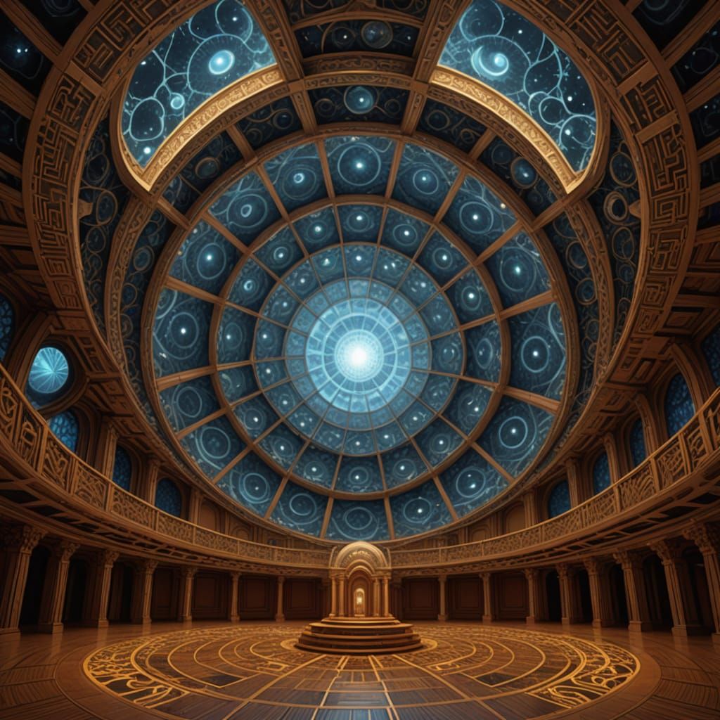 Echo Chamber of Cloudsong: Radiant Fractal Interior