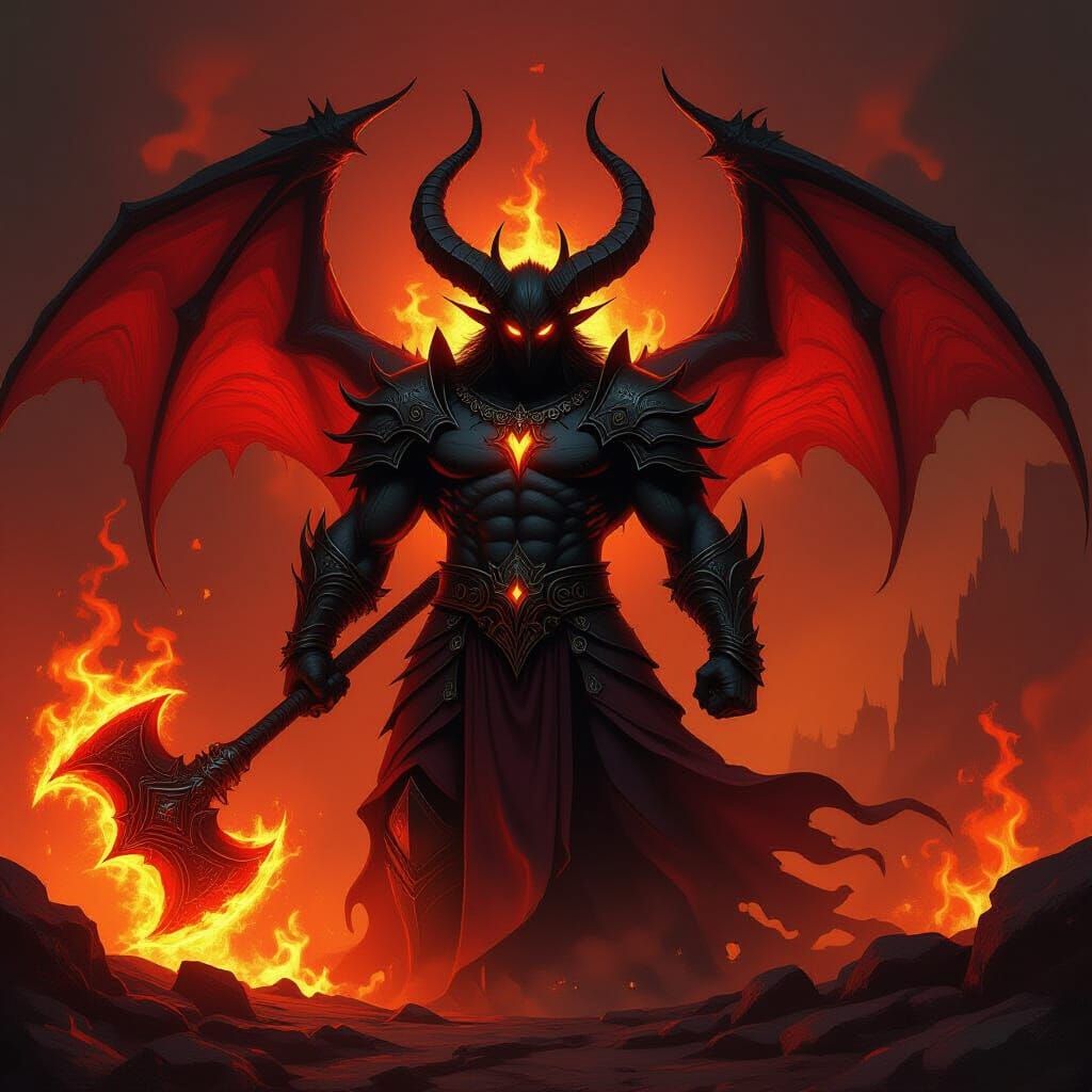 Mehrunes Dagon: Prince of Destruction in Epic Digital Painti...