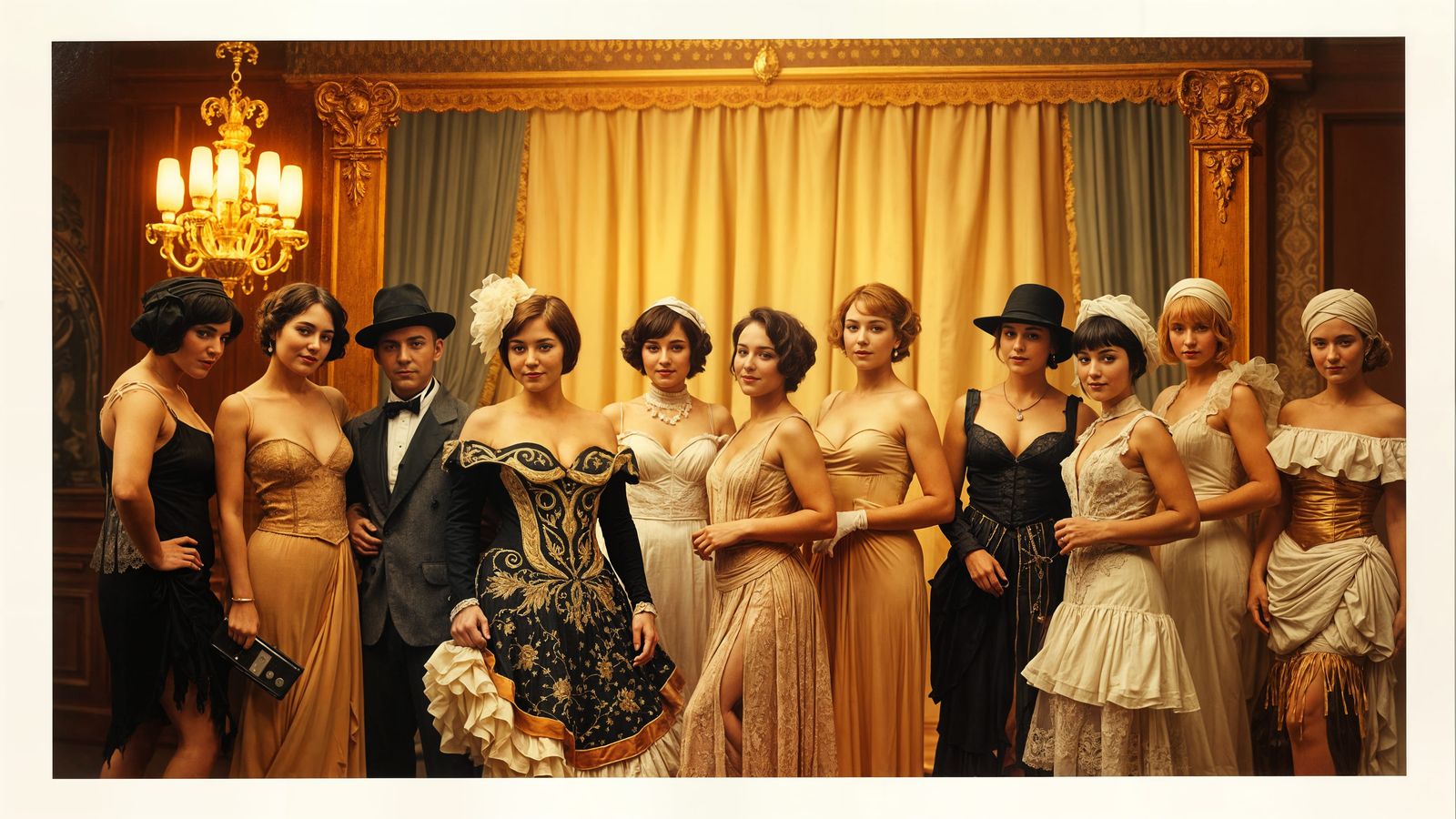 1912 Berlin Cabaret Performers in Vintage Photo Style