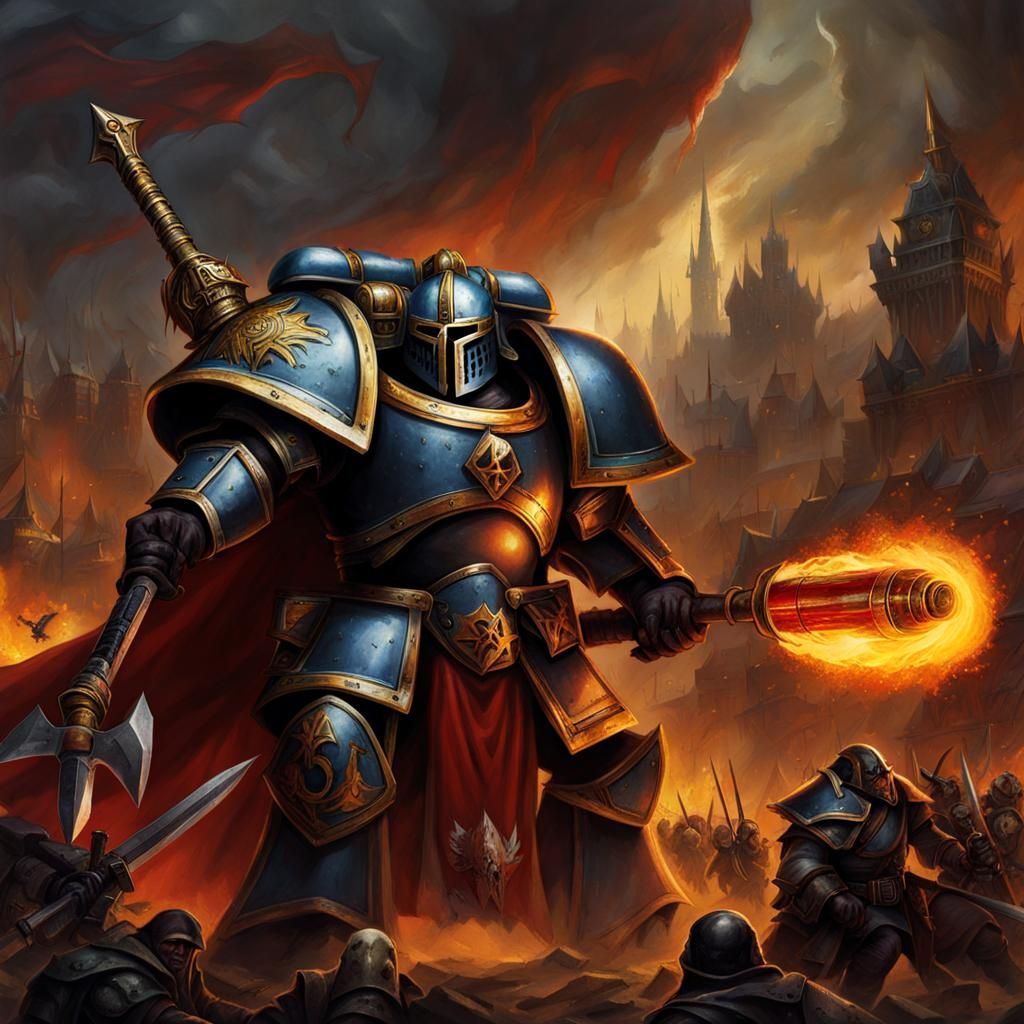 Warhammer Universe Interpretation by AI