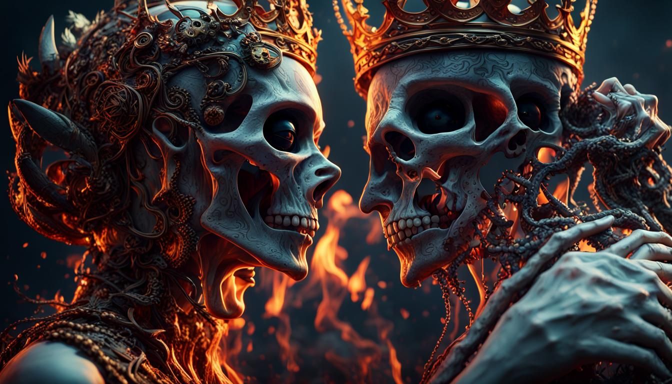 King of Death and Queen of Life in Love