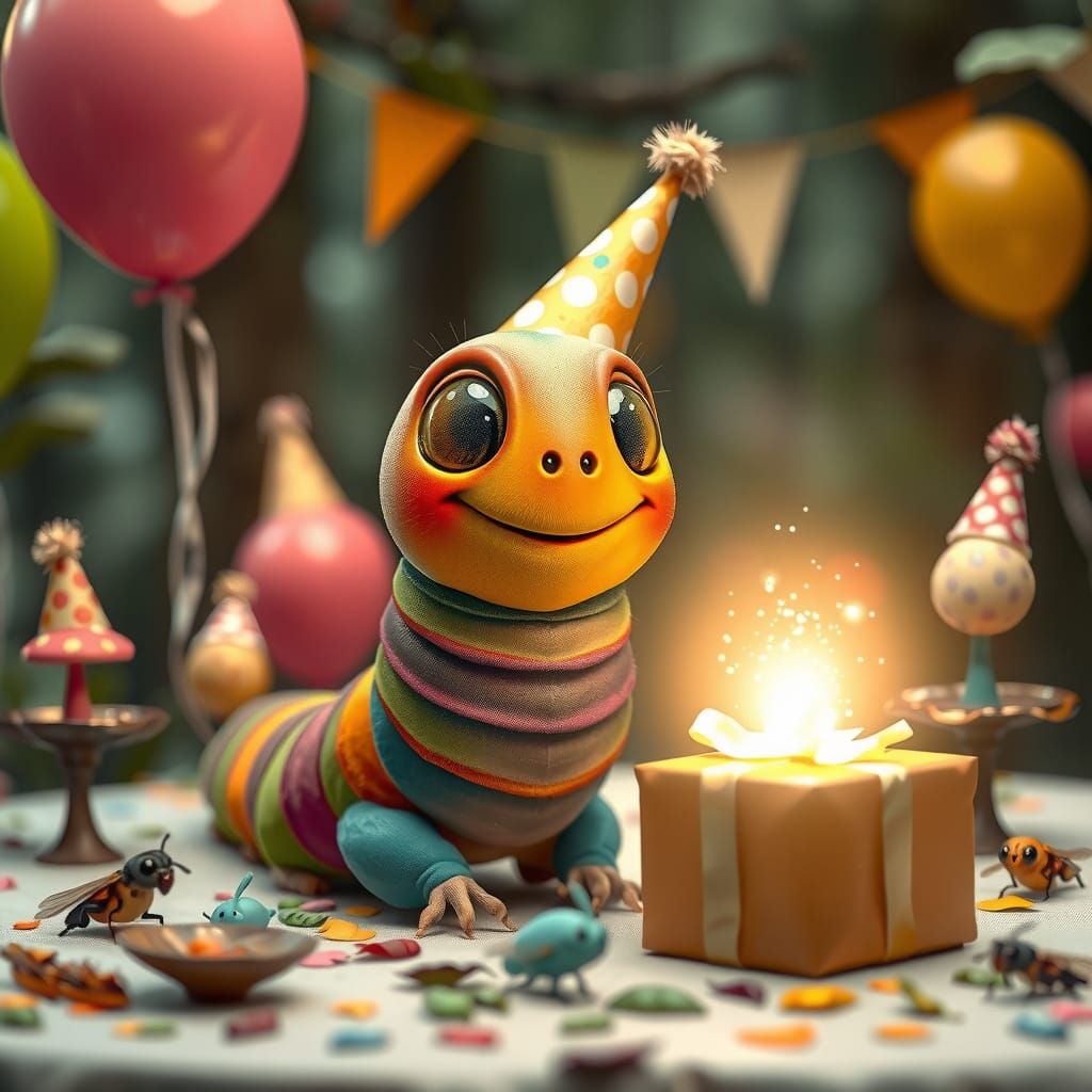 Joyful Caterpillar's Forest Birthday Party