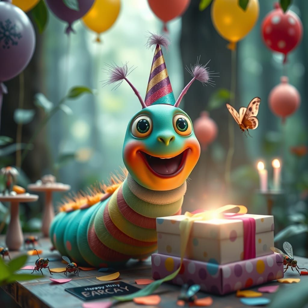 Caterpillar's Whimsical Forest Birthday Party