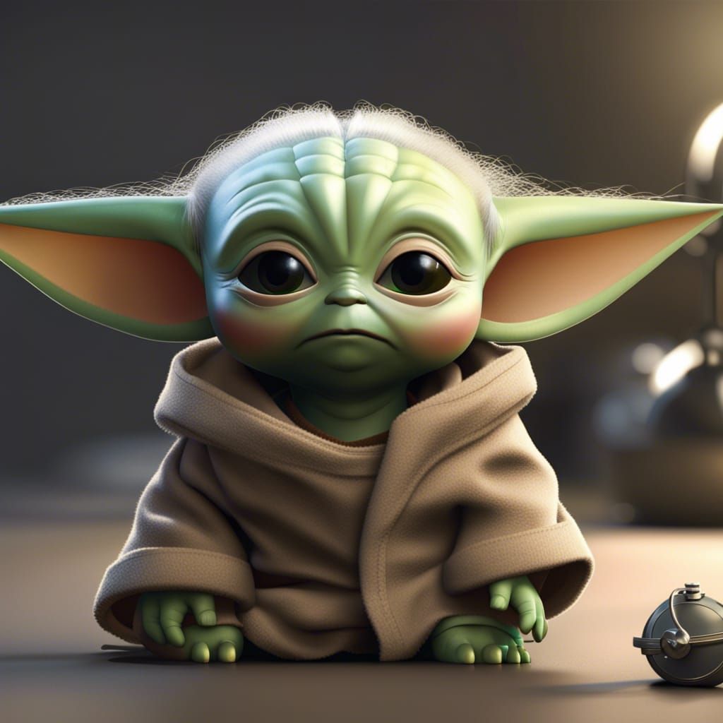 Baby Yoda Reimagined as a Girl