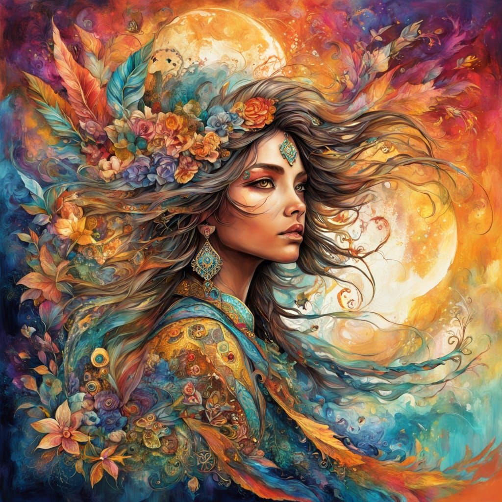 Epic Fantasy Concept Art Into The Sunset